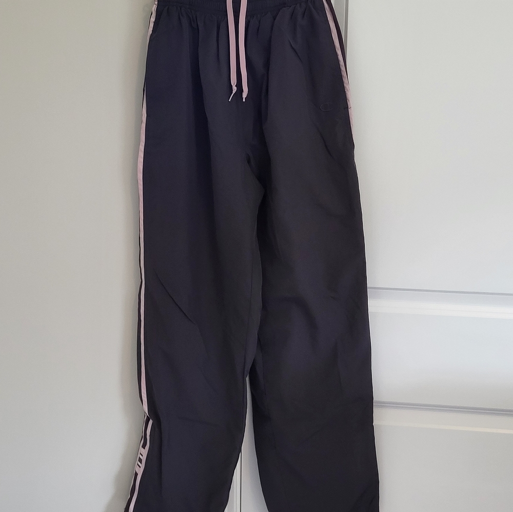 Champion women's lined gray track pants size medium